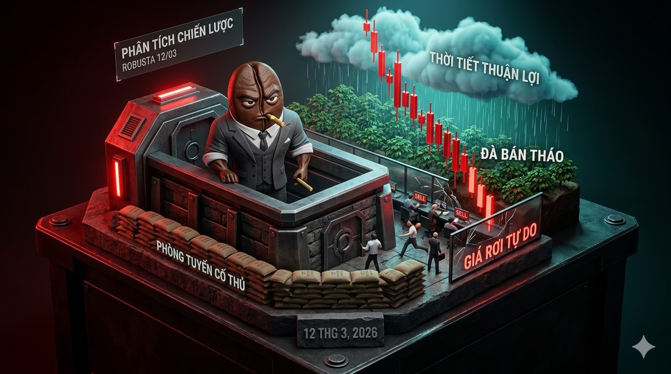 Phân tích Cà phê 12/03: Thời tiết thuận lợi kích hoạt đà bán tháo, giới sản xuất lùi về phòng tuyến cố thủ